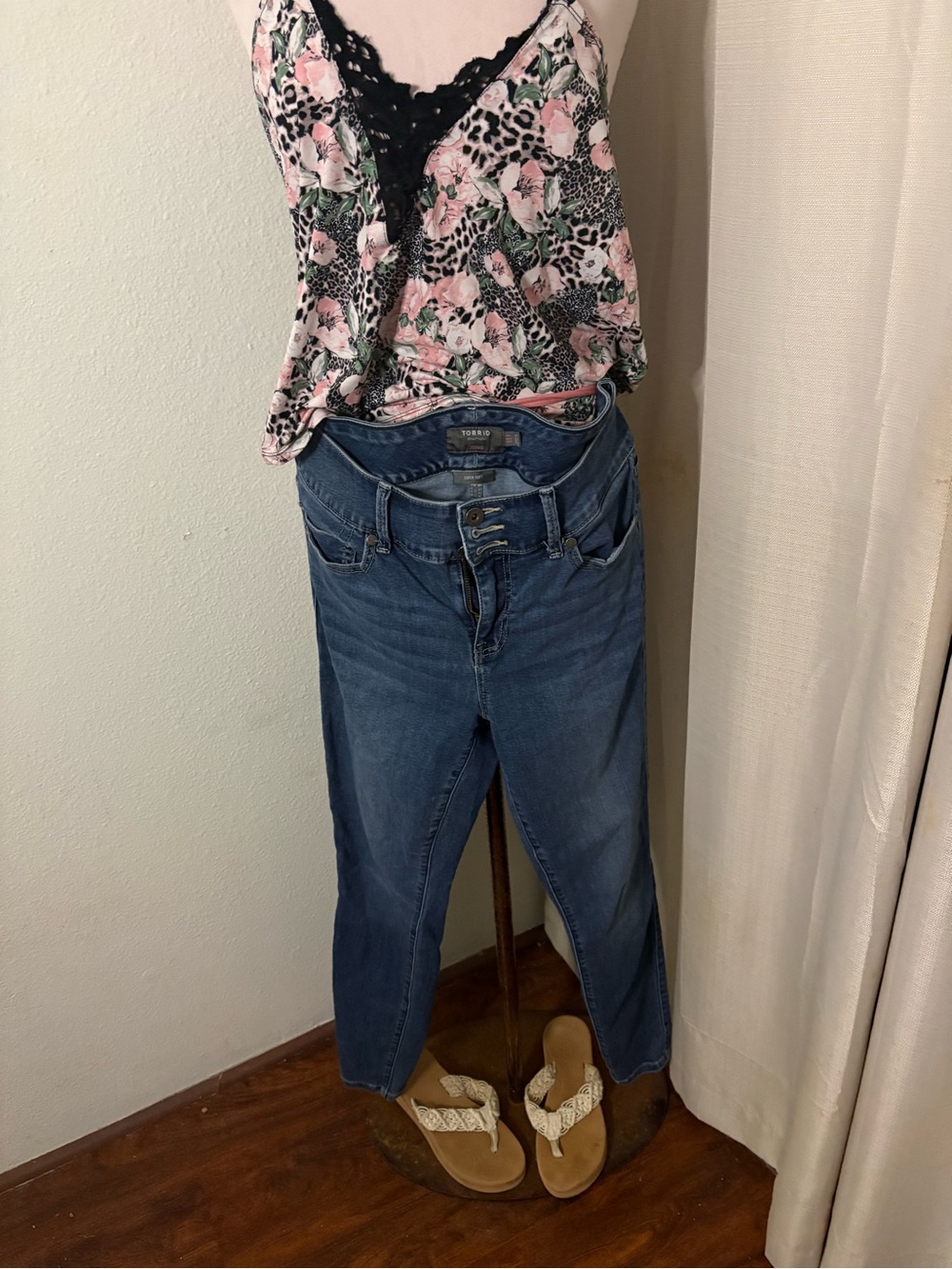 torrid Blue Straight-Leg High-Rise Jeans